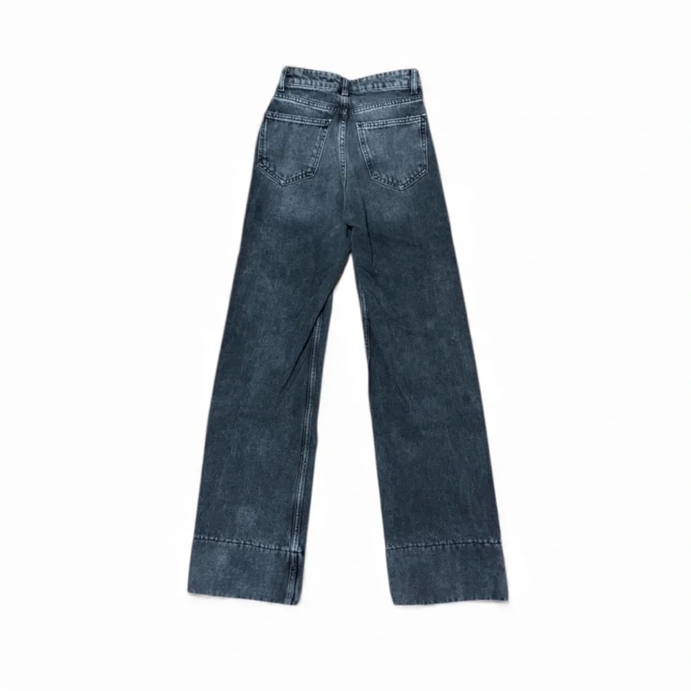 Zara Charcoal Wide Leg Jeans